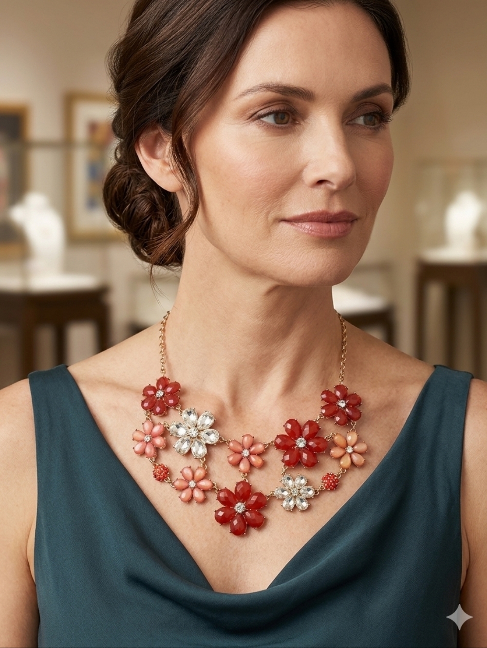 WOMEN'S MULTICOLORED FASHION NECKLACE‎
